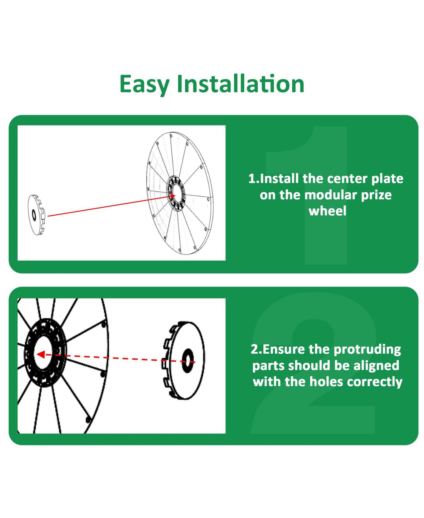 Детская игрушка WinSpin Prize Wheel Center Plate Disk Replacement Part for Modular Prize Wheel, цвет: Natrual — фото 5