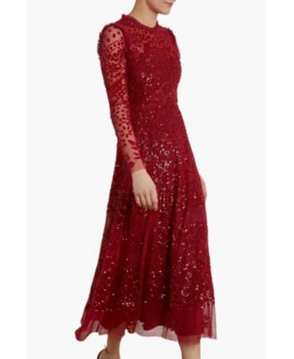 Women's Aurora Long Sleeve Ballerina Midi Dress