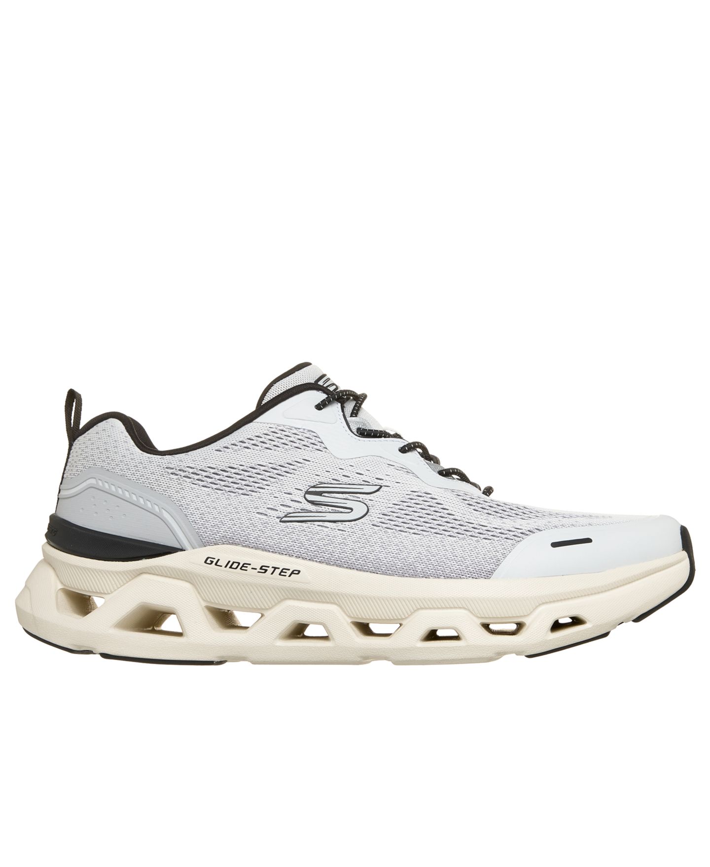 Мужские кроссовки Skechers Slip-Ins: Glide-Step Altus Running, цвет: Чёрный / Белый — фото 2