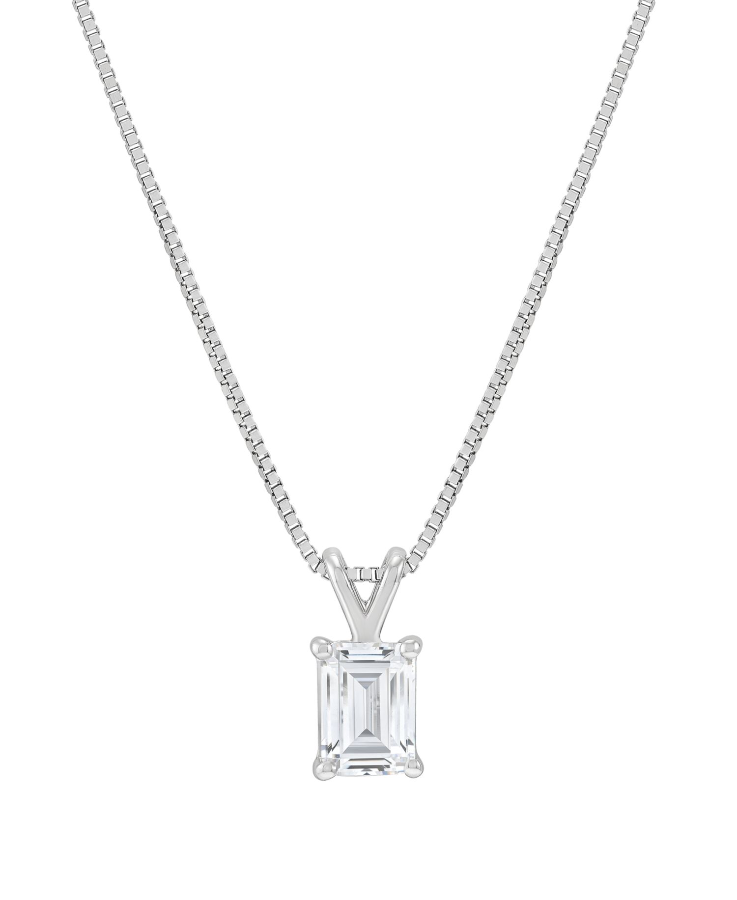 IGI Certified Lab-Grown Diamond Solitaire Pendant Necklace (1/2 ct. t.w.) in 14k White or Yellow Gold