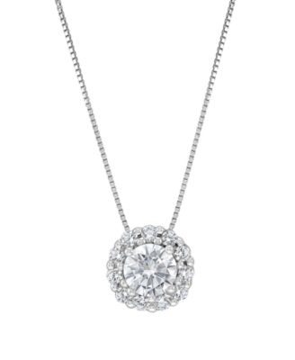 IGI Certified Lab-Grown Diamond Pendant Necklace (1 ct. t.w.) in 14k White Gold