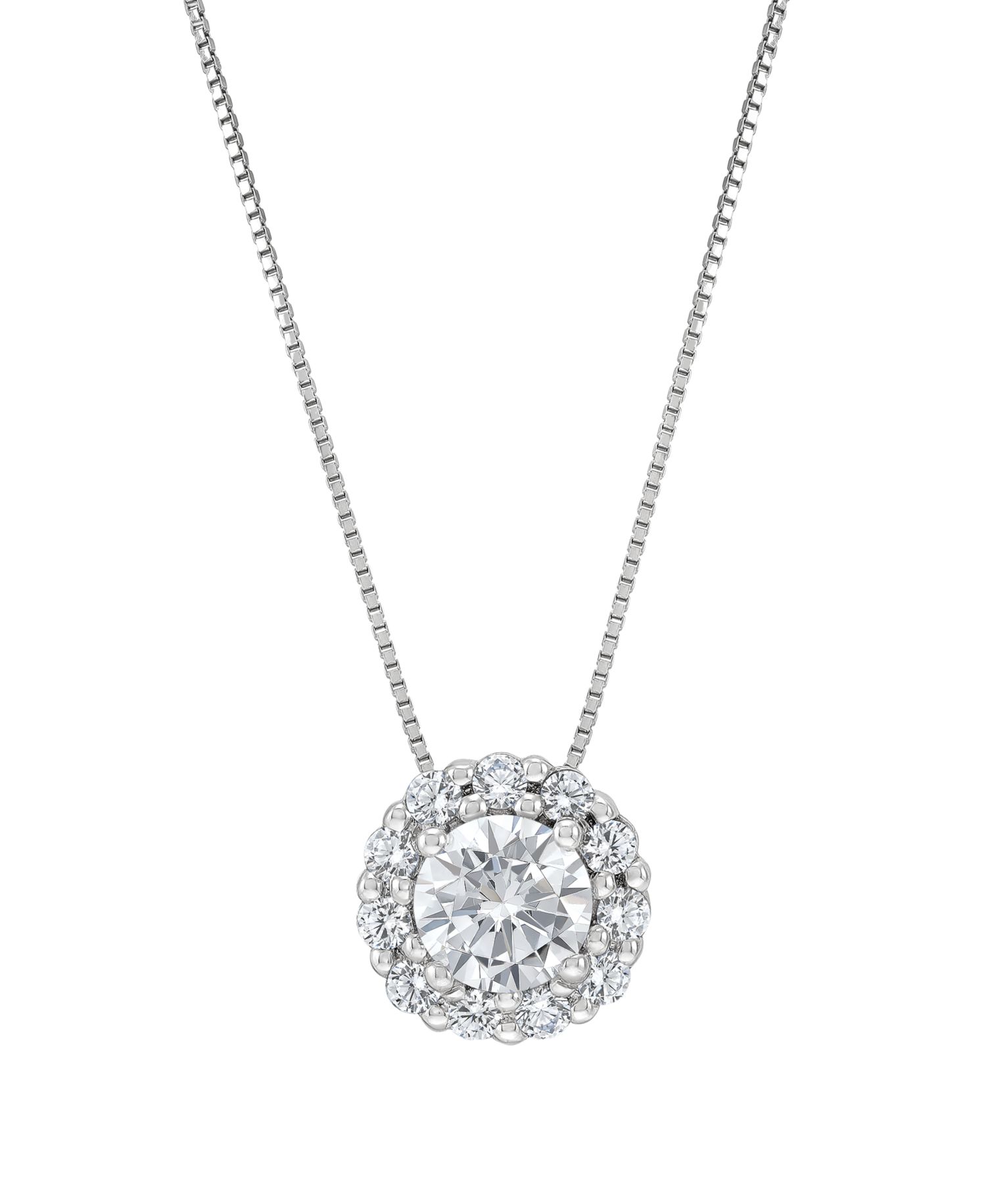 IGI Certified Lab-Grown Diamond Pendant Necklace (1 ct. t.w.) in 14k White or Yellow Gold