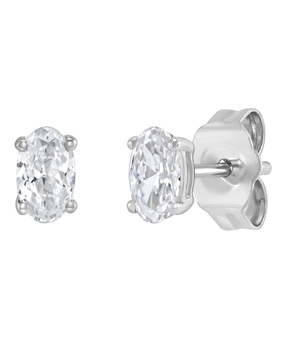 Macy's Igi Certified Lab-Grown Diamond Stud Earrings (1/2 ct. t.w.) in 14k White Gold - 14k White Gold