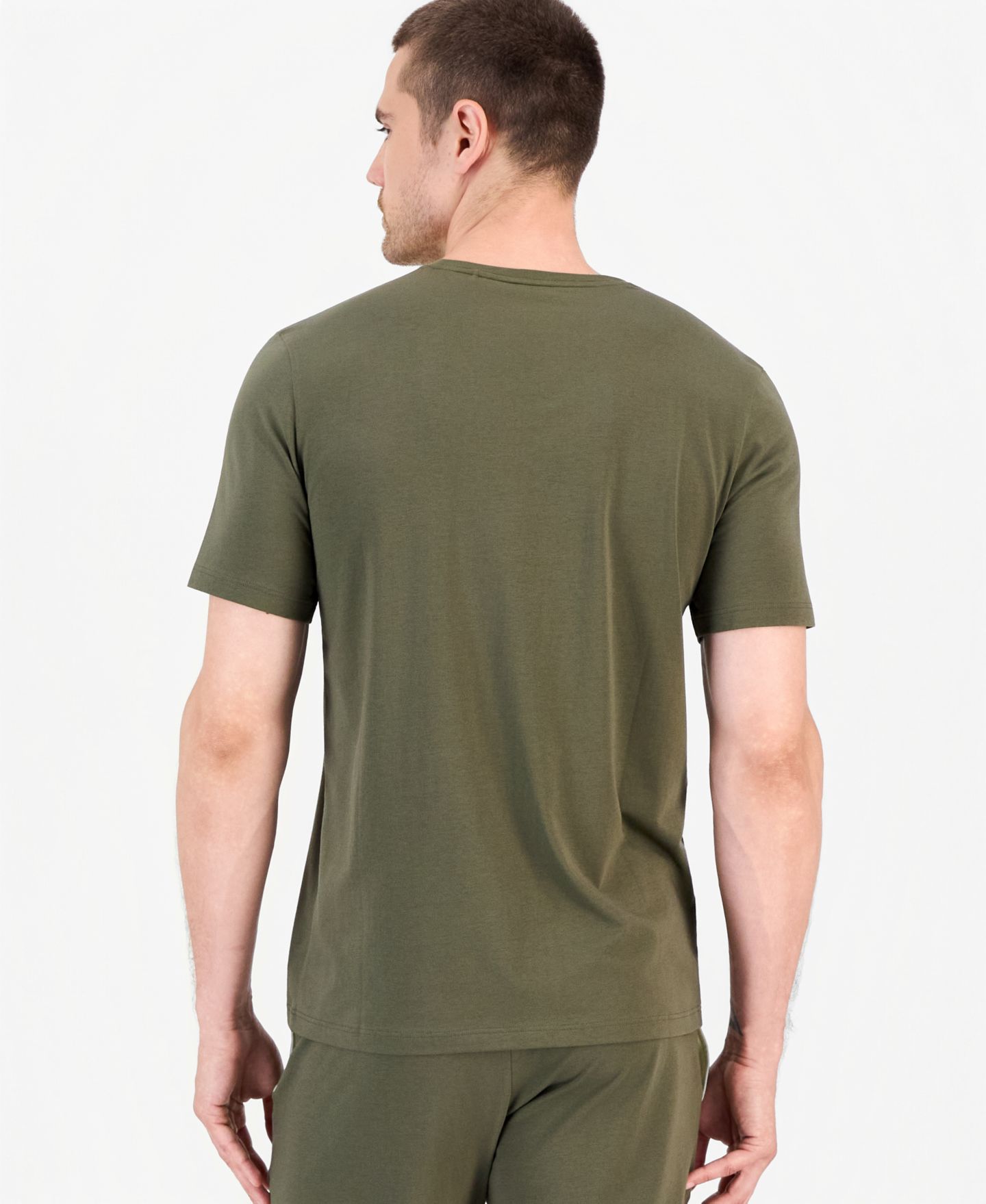 Мужская футболка BOSS by Hugo Boss Mix & Match Crewneck Short-Sleeve Cotton, цвет: Зелёный — фото 4