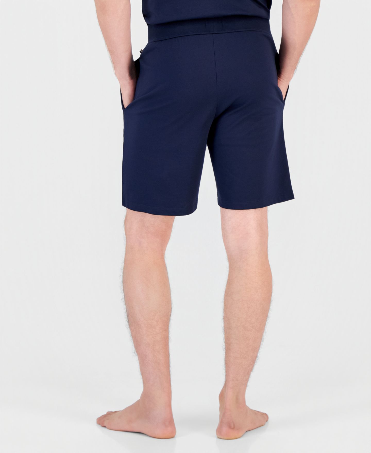 Мужские шорты BOSS by Hugo Boss Authentic Covered-Waistband Shorts, 8.2" Inseam, цвет: Тёмный синий — фото 3