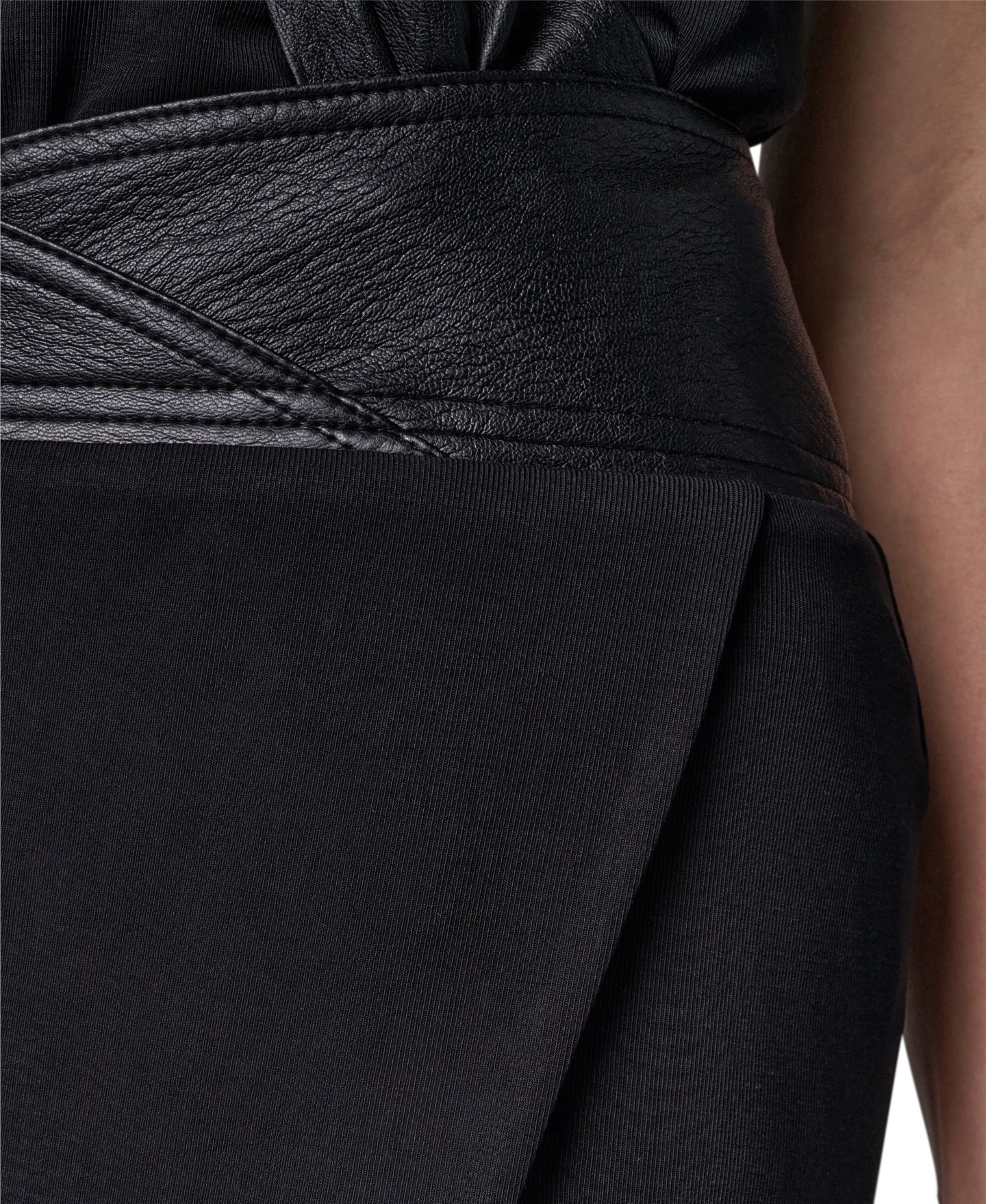 Женская юбка Donna Karan New York Jersey Twist Wrap, цвет: Чёрный — фото 13