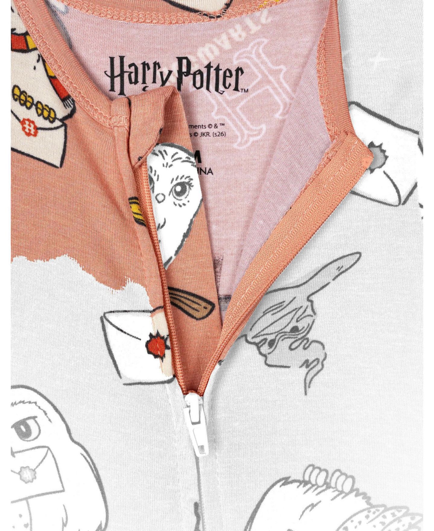 Harry Potter Baby Girls (new born to 24 M) Sleepwear Footless One Piece, цвет: Ржавый — фото 2