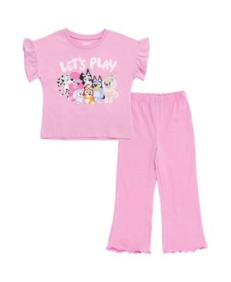 Toddler Girls' (2T-4T) 2-Piece T-Shirt and Flare Pants Set
