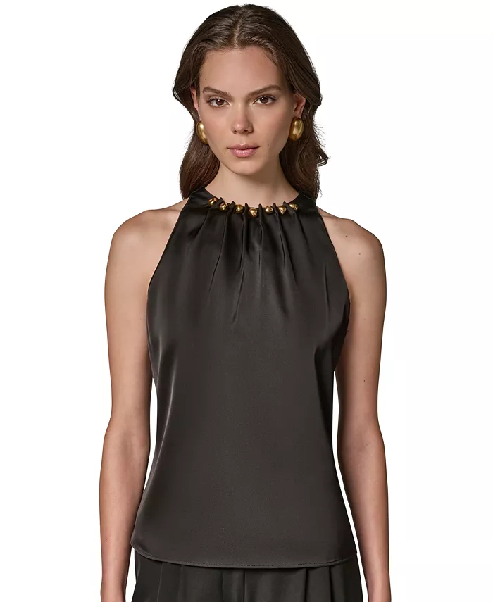 Women's Crewneck Sleeveless Top - thumbnail 10