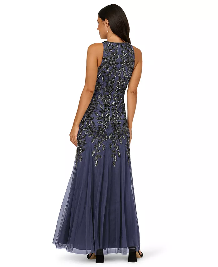 Women's Crewneck Beaded Dress - thumbnail 8