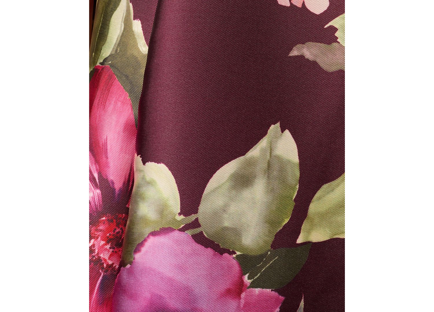 Women's V-Neck Floral Ball Gown