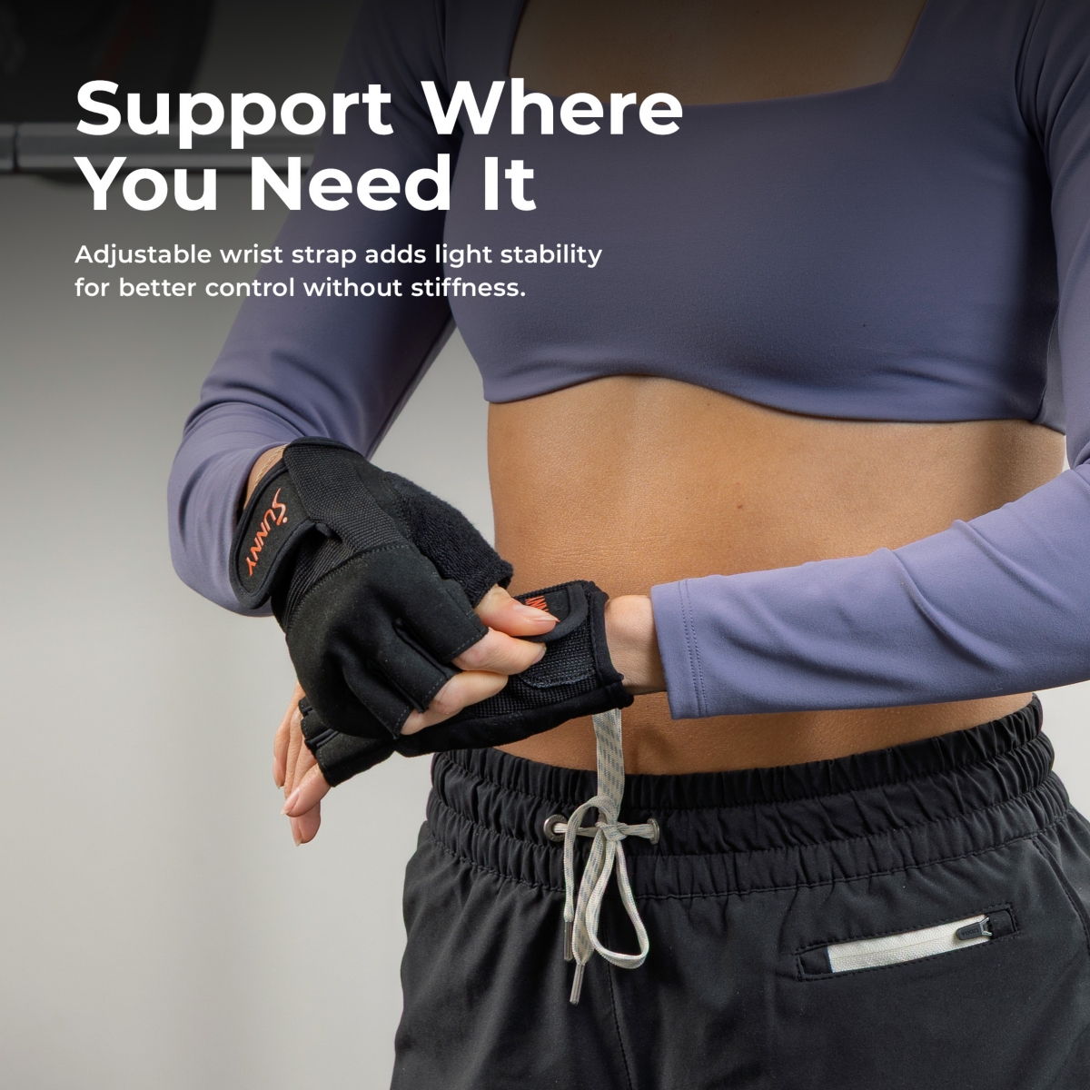 Sunny Health & Fitness Weightlifting Gloves, with Foam-Padded Palm and Enhanced Grip Control for Strength Training