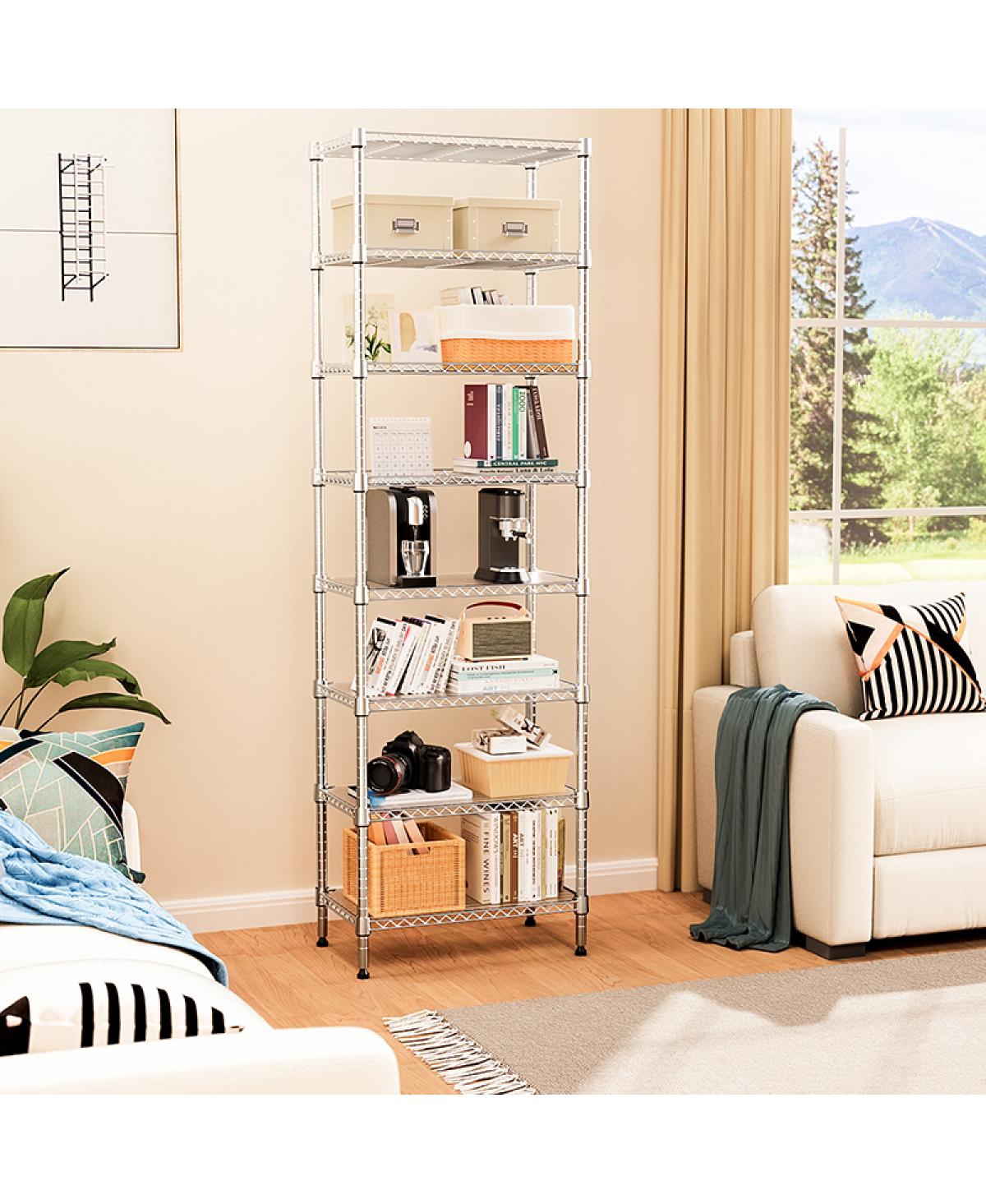 Streamdale Furniture 8-Tier 2000 lbs Heavy Duty Metal Wire Storage Shelving Unit