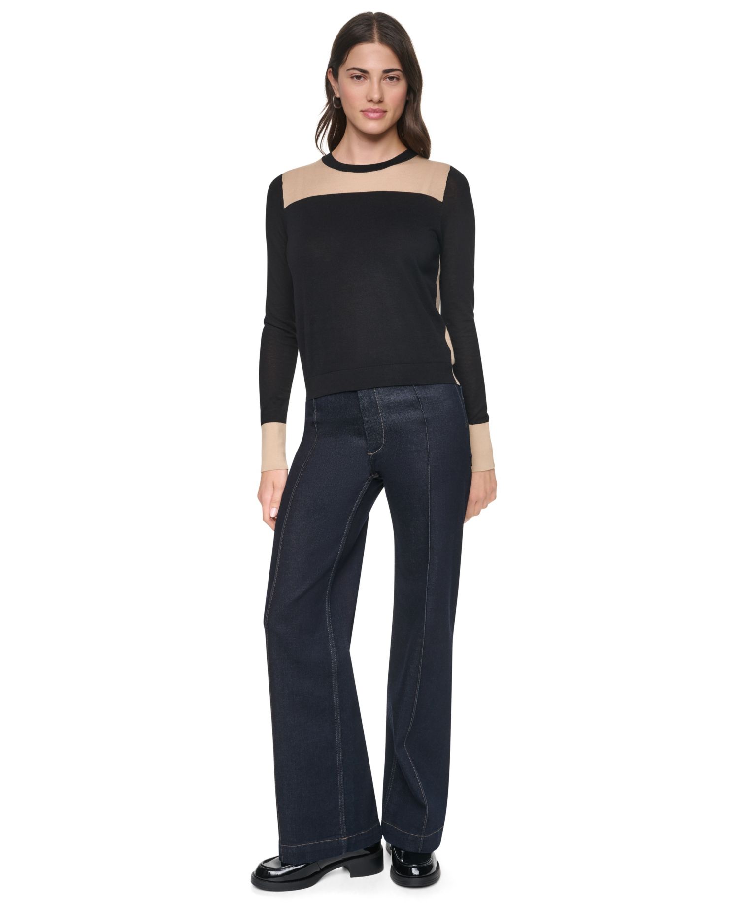 Women's Crewneck Long-Sleeve Ultralight Cotton Sweater