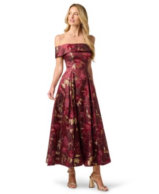 Women's Off-The-Shoulder Midi Dress