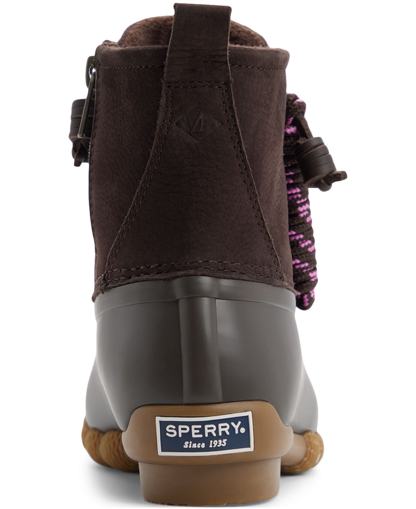 Женские ботинки Sperry Saltwater Lace-Up Duck Booties, цвет: Тёмный коричневый, вариант 1 — фото 3