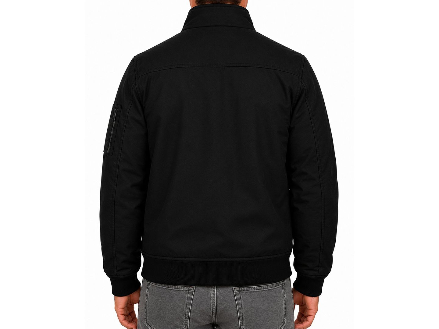 Мужская куртка Hawke & Co. Ripstop Bomber, цвет: Чёрный — фото 4