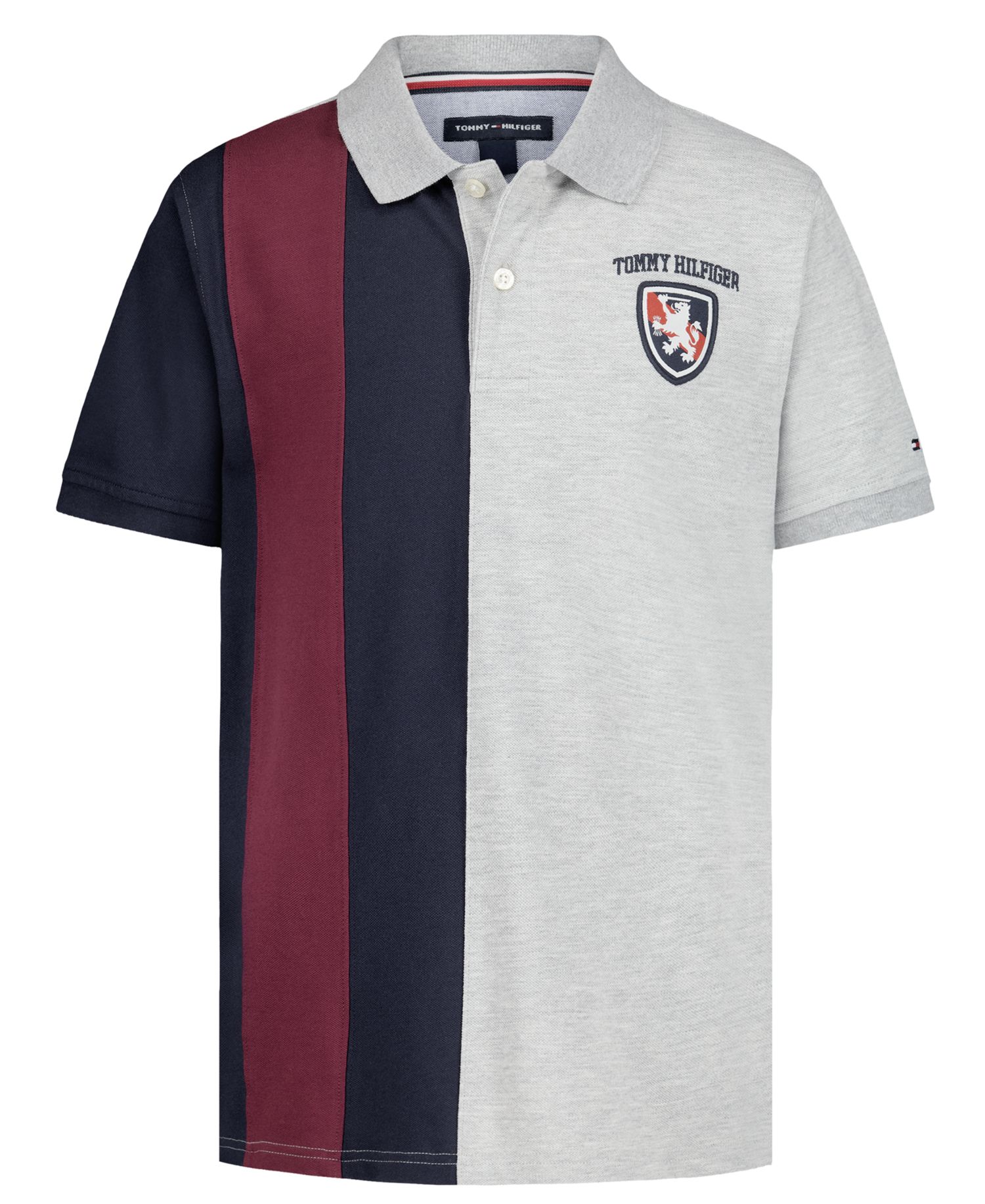 Boys' 8-20 Color-Block Stripe Polo Shirt