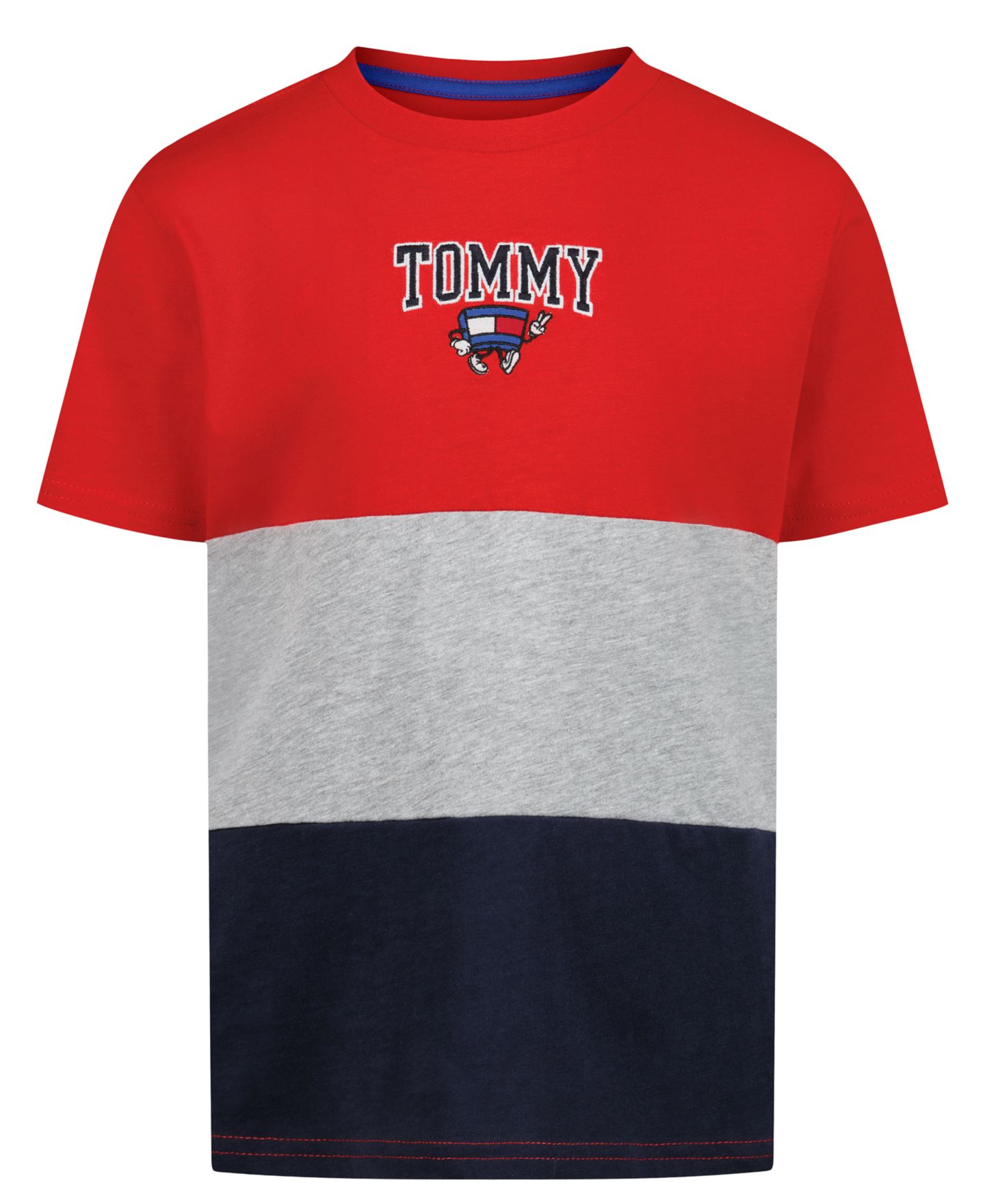 Футболка Tommy Hilfiger Mascot Color-Blocked Short-Sleeve для мальчиков, цвет: Красный — фото 5