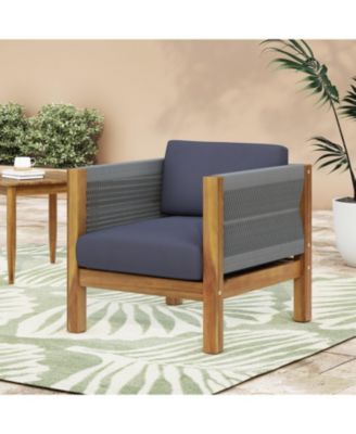 Outdoor Club Chair with Water-Resistant Cushion