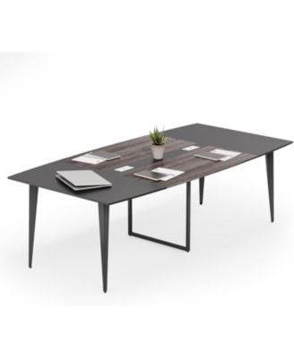 8Feet Conference Room Table, Boat Shaped Meeting Table