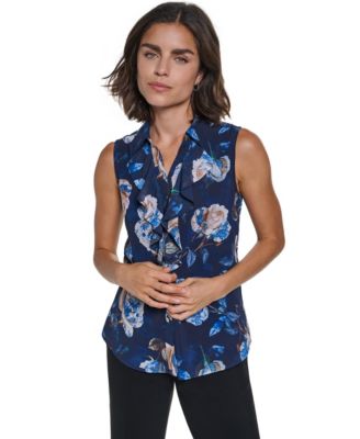 Women's Sleeveless V-Neck Blouse