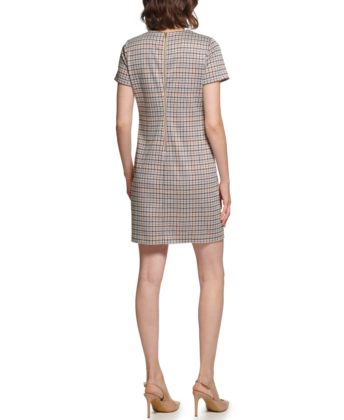 Calvin Klein Women's Jacquard Ponte Shift Dress