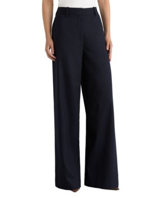 Women's Solene Wool-Blend Wide-Leg Trousers