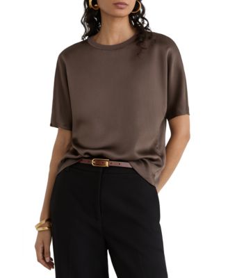 Women's Lena Silk Short-Sleeve Top