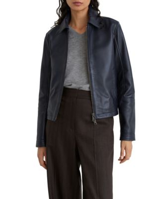 Women's Sorina Moto Leather Zip-Through Jacket