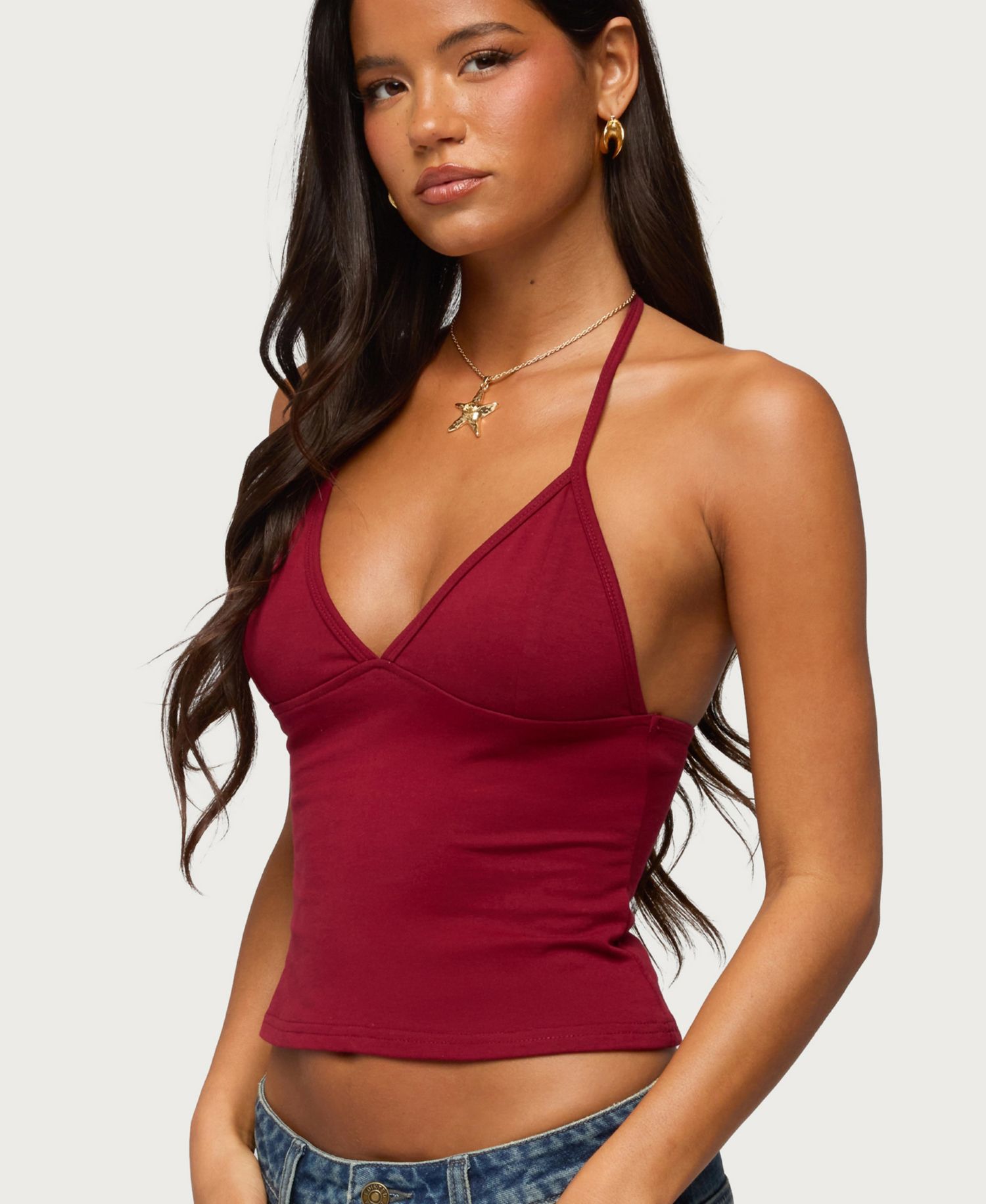 Women's Noriah V Neck Halter Top