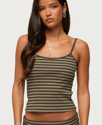 Women's Jody Striped Ribbed Tank Top
