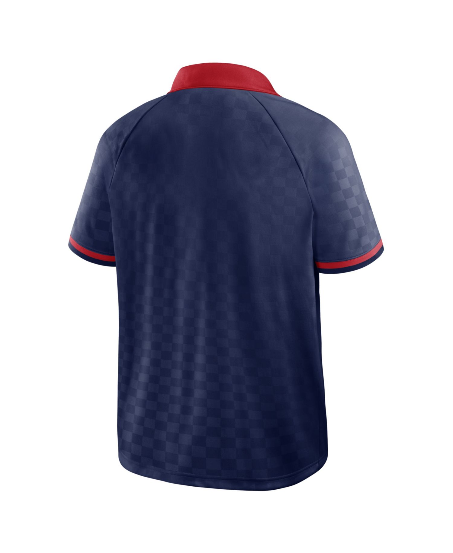 Men's Navy/Red New England Patriots Homerun Raglan V-Neck Polo Shirt