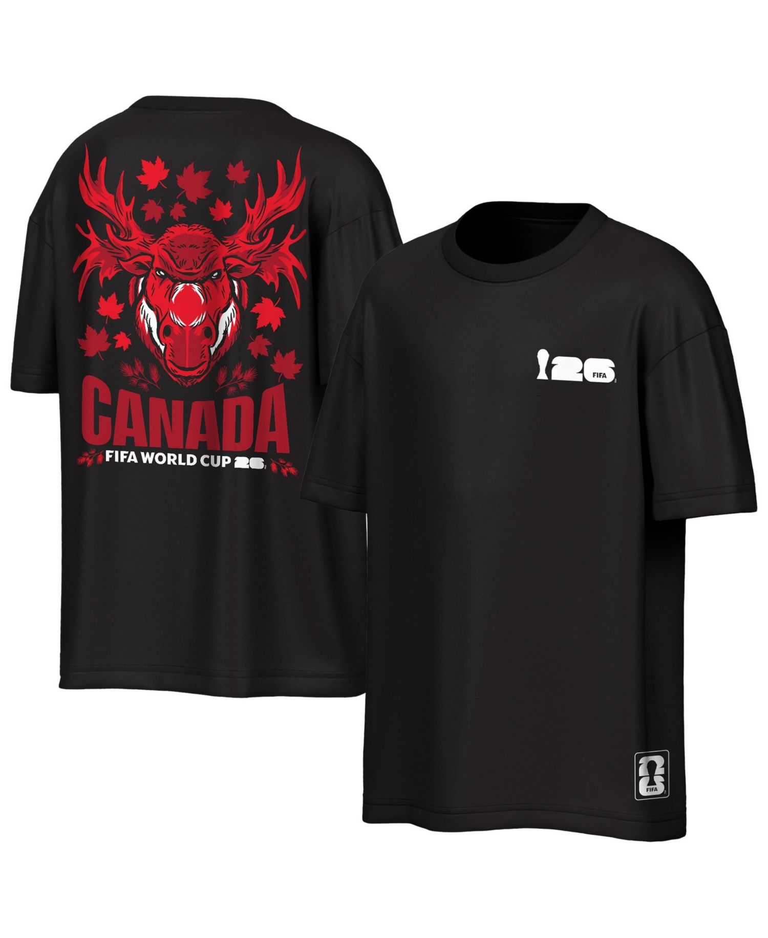 Men's Black Canada FIFA World Cup 2026 Rally Oversized T-Shirt