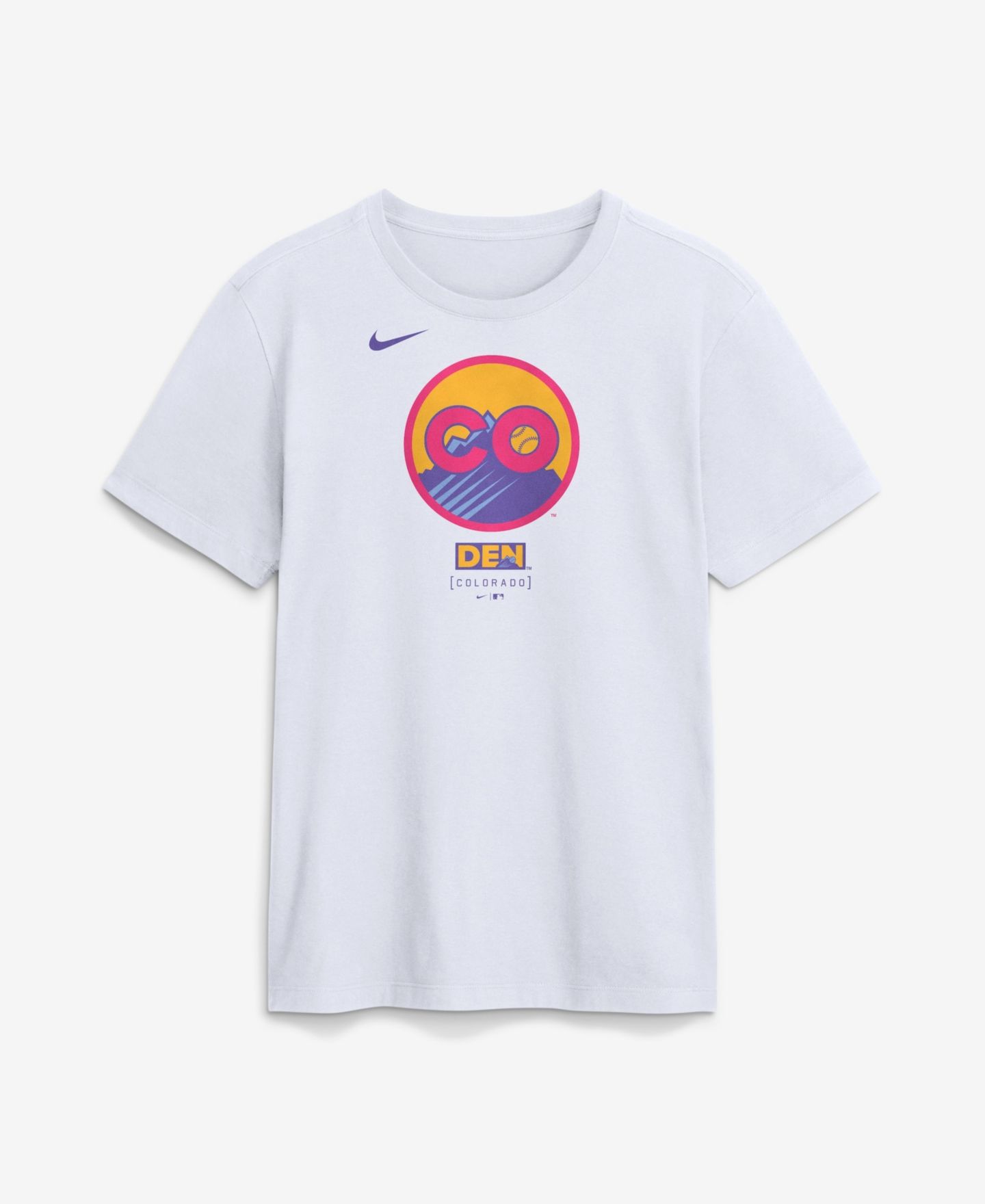 Мужская футболка Nike White Colorado Rockies City Connect Large Logo — фото 2