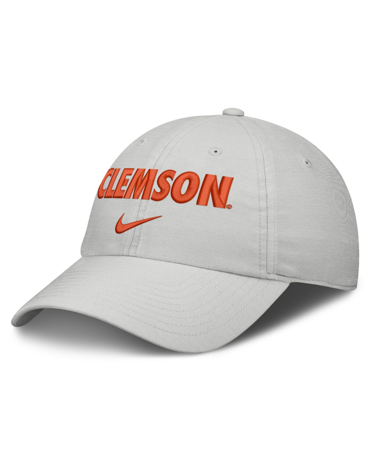 Men's and Women's Gray Clemson Tigers 2026 On-Field Gameday Club Adjustable Hat