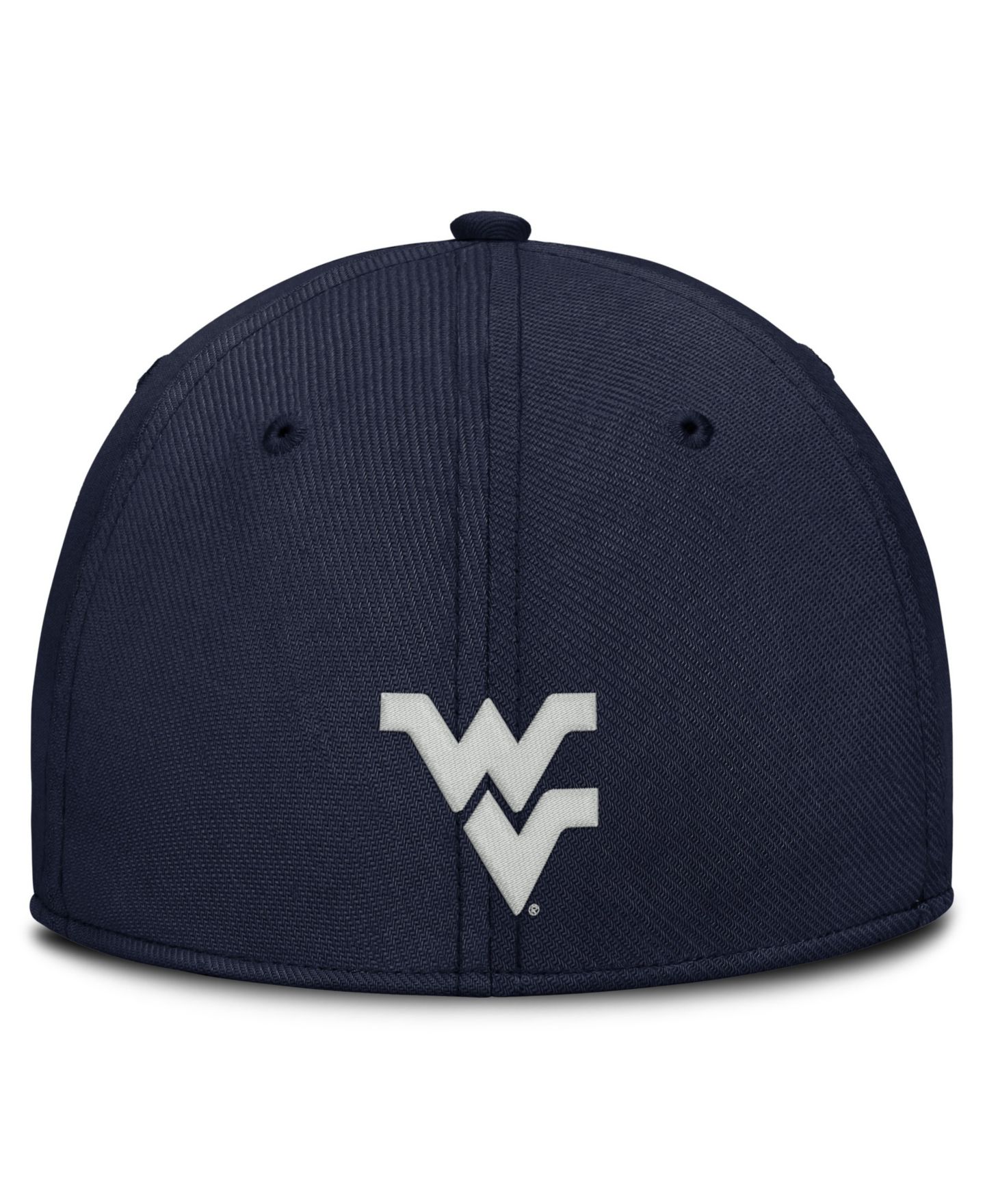 Мужская кепка Nike Navy West Virginia Mountaineers Rise On-Field Swoosh Flex Dri-FIT Flex Hat — фото 4