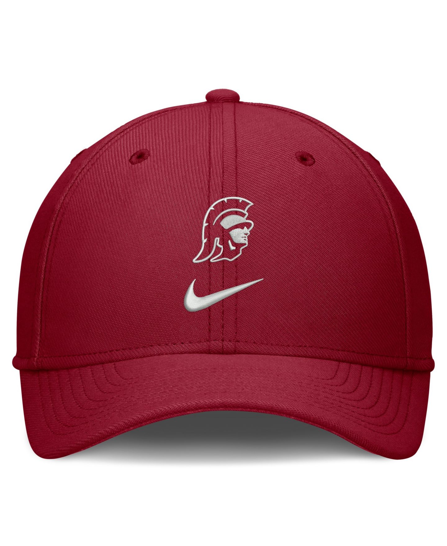 Мужская кепка Nike Cardinal USC Trojans Rise On-Field Swoosh Flex Dri-FIT Flex Hat — фото 2