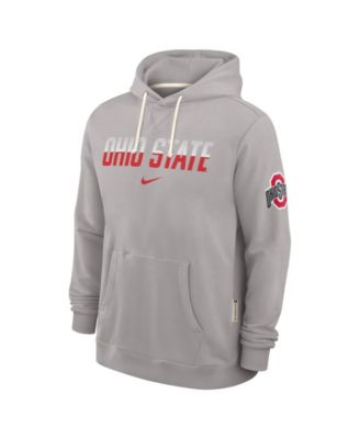 Men's Gray Ohio State Buckeyes 2026 Sideline Standard Issue Dri-FIT Hoodie