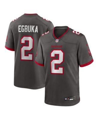 Men's Emeka Egbuka Pewter Tampa Bay Buccaneers Alternate Game Player Jersey