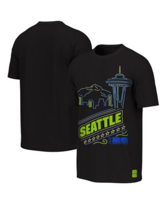 Big Boys and Girls Black FIFA World Cup 2026 Seattle Neon City Night T-Shirt