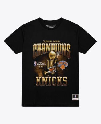 Women's Black New York Knicks 2026 NBA Finals Champions Boxy T-Shirt