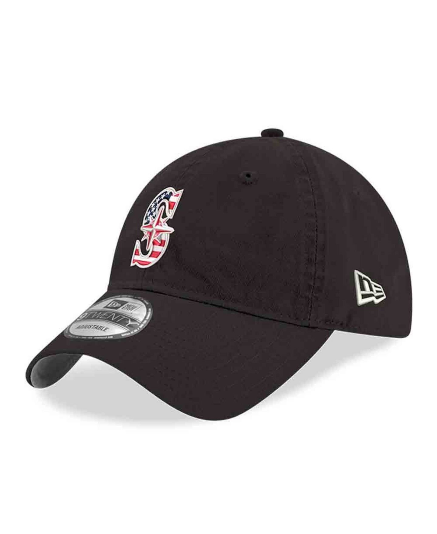 Мужская кепка New Era Black Seattle Mariners America 250 9TWENTY Adjustable Hat — фото 3
