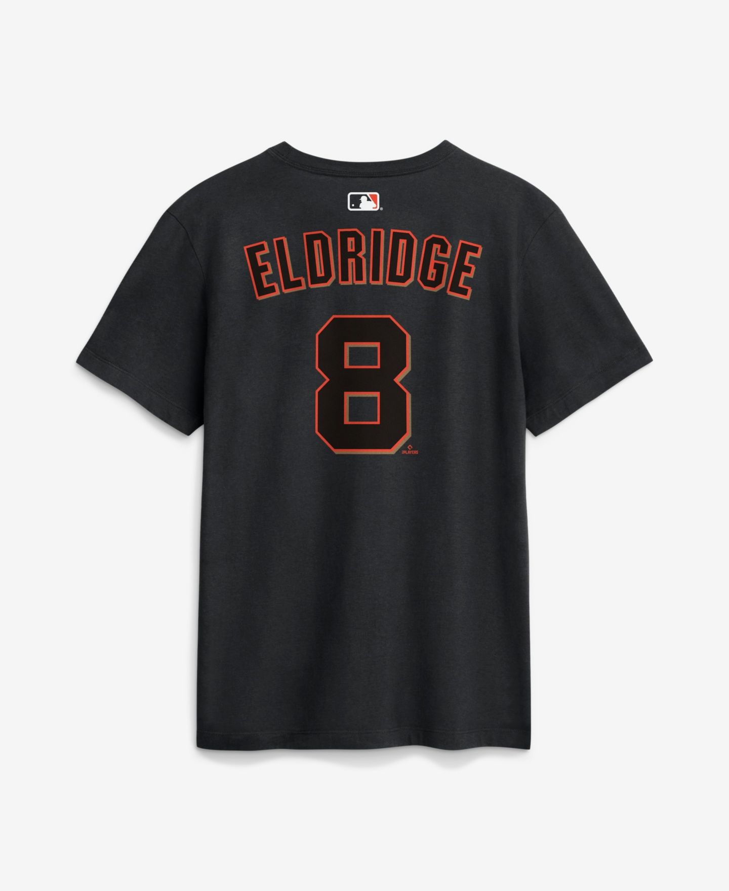 Мужская футболка Nike Bryce Eldridge Black San Francisco Giants Home Name & Number — фото 3