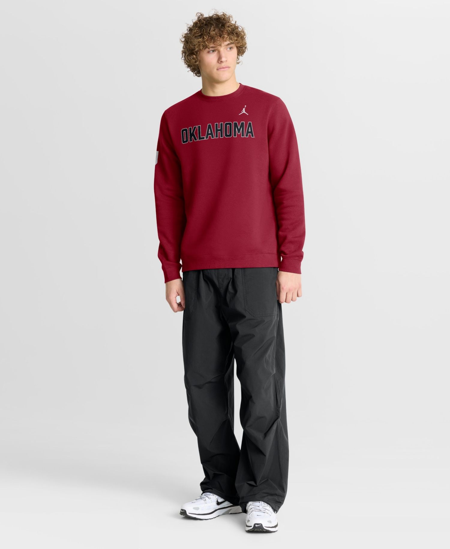 Men's Crimson Oklahoma Sooners 2026 Sideline Club Sweatshirt