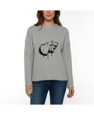 Women's Logo Intarsia Lurex Knit Sweater