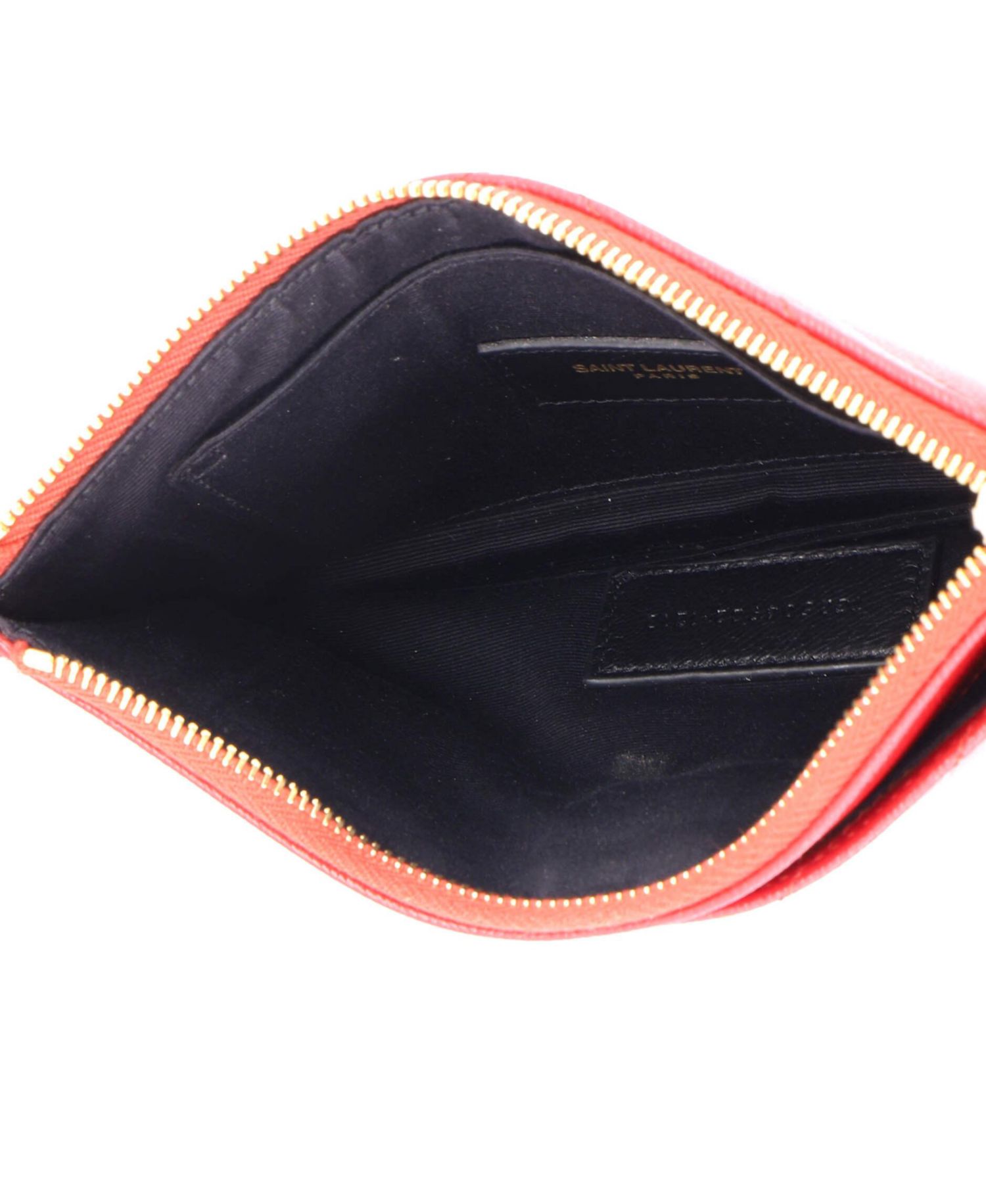 Medium Classic Monogram Zip Bill Pouch Matelasse Chevron Leather