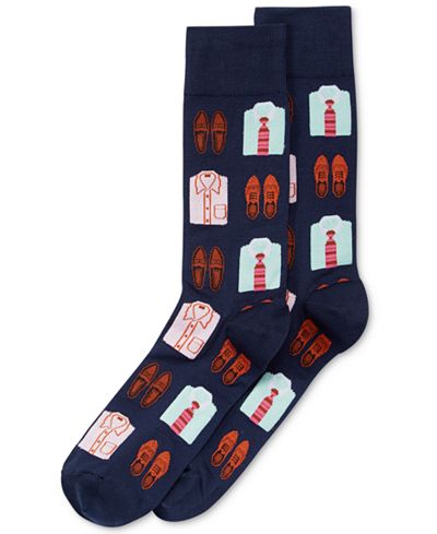 Hot Sox Men's Shirts-and-Loafers Socks