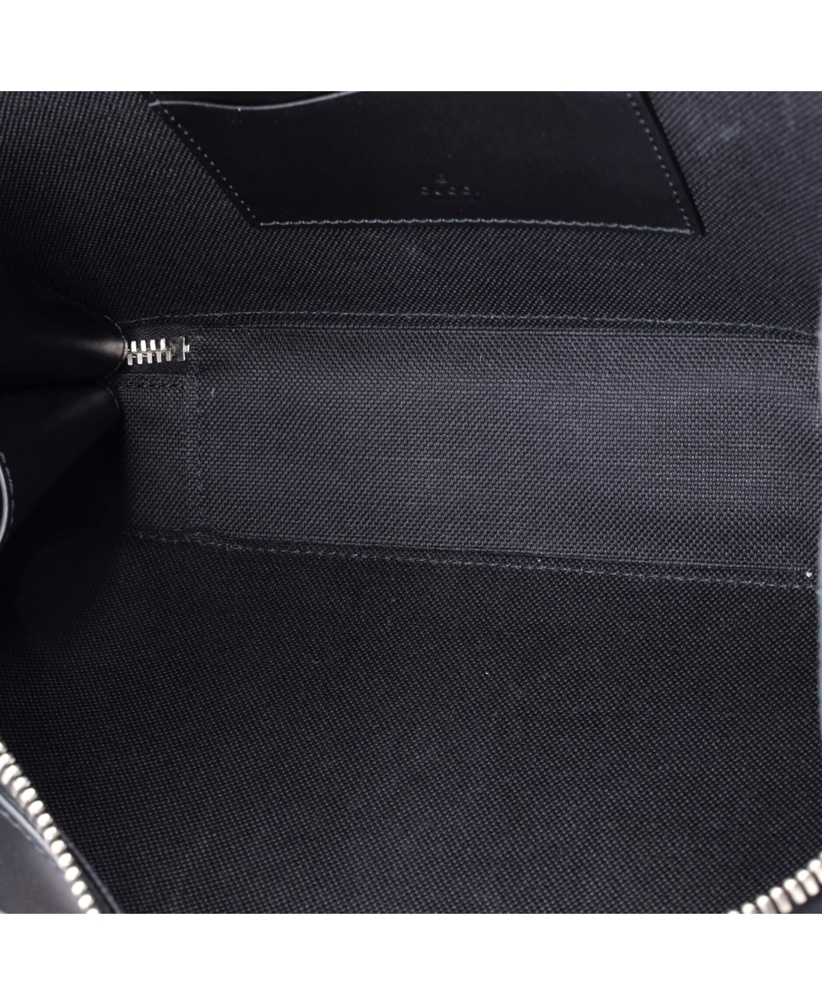Pre-Owned Gucci Web Strap Zip Around Camera Crossbody Bag Gg Coated Canvas