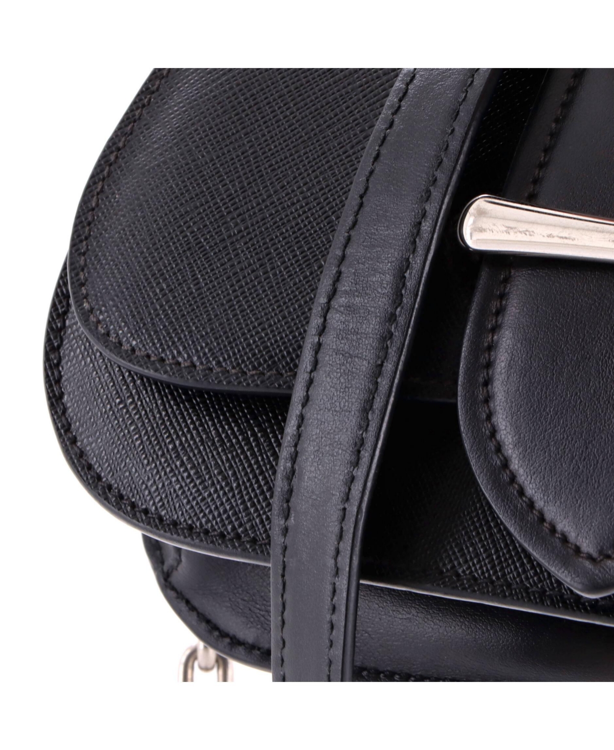 Pre-Owned Prada Mini Sidonie Shoulder Bag City Calf with Saffiano